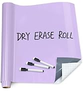 T&amp;W SAME FILM White Board Dry Erase-Colorful Whiteboard Wall Sticker Roll 17.3''X78.7''-Self Adhe...