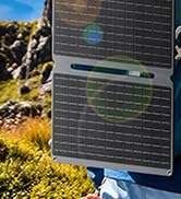 20W Portable Solar Charger with USB-C USB-A Outputs for Phone,Ipad,Power Bank,Durable Solar Panel