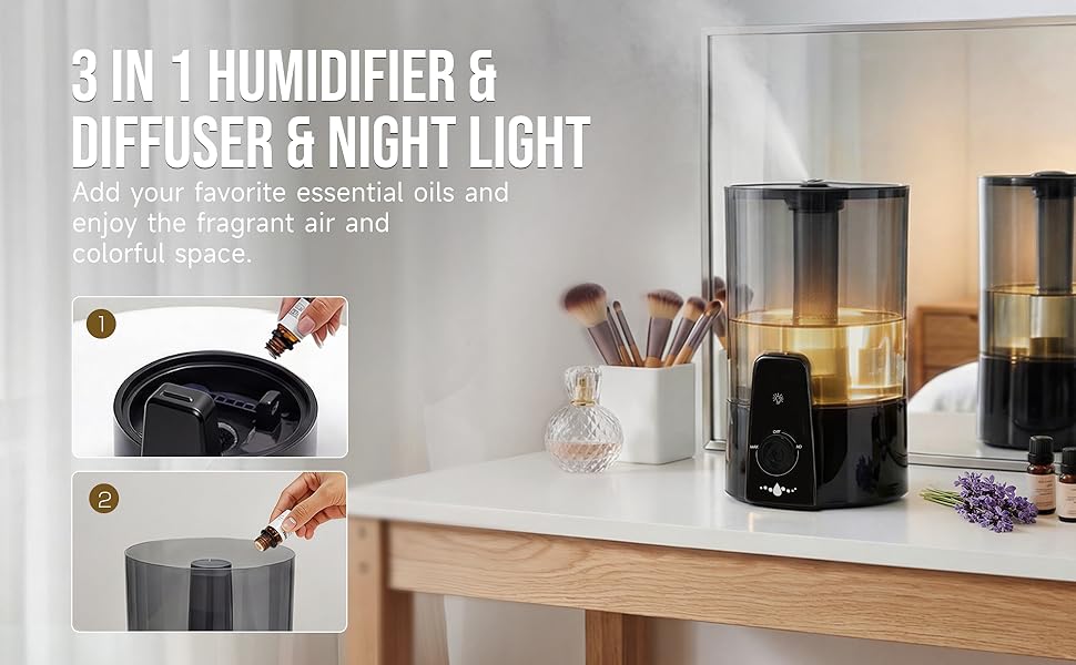 3 IN 1 HUMIDIFIER &amp;amp; DIFFUSER &amp;amp; NIGHT LIGHT
