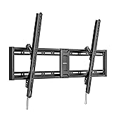 monTEK Heavy Duty Tilt TV Wall Mount for 43–100" Large Flat &amp; Curved TVs, Holds 200 lbs, Ultra Sl...