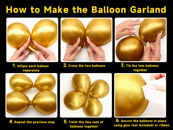 Black Gold Confetti Balloons