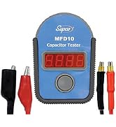 Supco MFD10 Digital Capacitor Tester with LED Display, 0.01 to 10000mF Range, 5% Accuracy