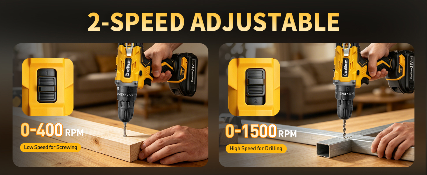 2-SPEED ADJUSTABLE
