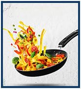 KICHLY Kitchen Pots and Pans Set Non Stick 5pcs Induction Frying Pans 20cm 28cm, Saucepan with Li...