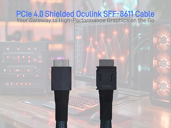 LetLinkSo Gen4 PCIe 4.0 Oculink SFF-8611 Connector