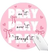 Hancynir Bows Round Mouse Pad, Small Cute Mousepad for Office Desk Decor | Mouse Mat for Computer...