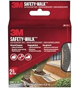 3M Safety-Walk Slip Resistant Tape, 2 in x 15 ft, Anti Slip Black Tape, Adhere Without Wrinkling,...