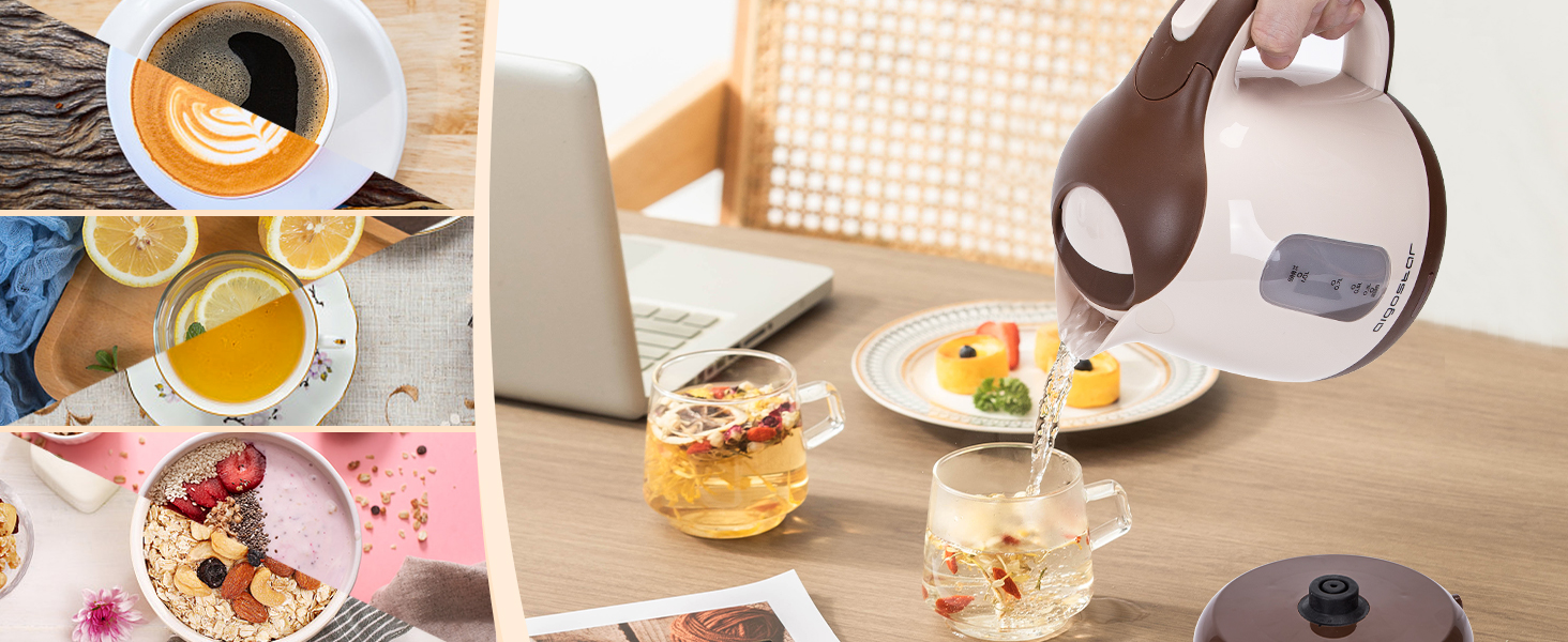 electric tea kettle portable electric kettle mini water kettle 1L 1 liter small compact