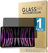 Tempered Glass Privacy Screen Protector for iPad Pro 12.9inch 6th /5th / 4th /3rd,2022/2021/2020/...