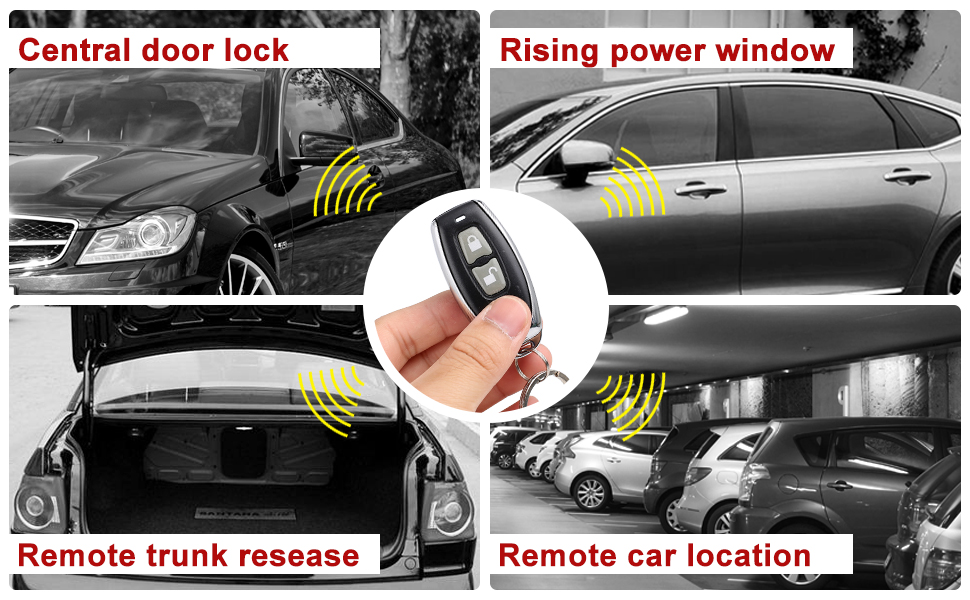 Universal Car Remote Central Kit Door Lock Keyless Entry System