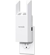 Tenda WiFi Extender N300, WiFi Extender Signal Booster, with Ethernet Port, Up to 1500 Sq. Ft.,Si...