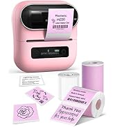 Phomemo M220 Label Maker, 3.14 Inch Bluetooth Thermal Label Printer, Compatible with Phone &amp; PC, ...