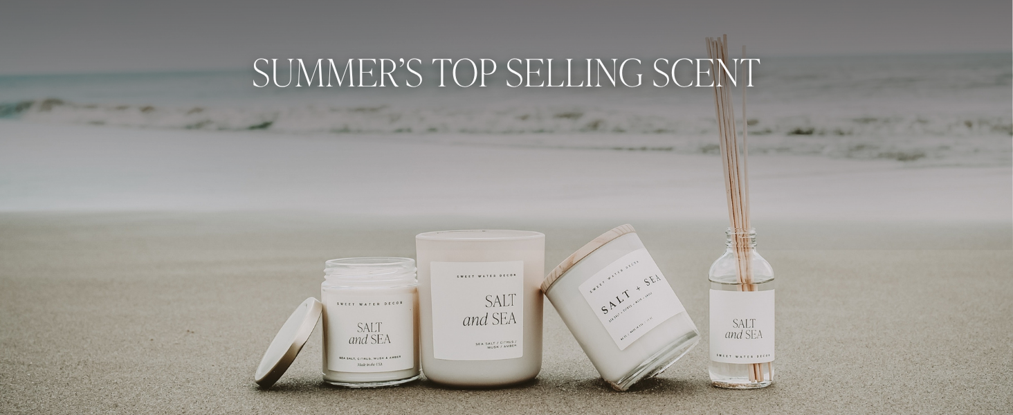 Sweet Water Decor Salt and Sea Beach Candle