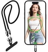 Fofvccv USB-C Phone Lanyard Cable 240W Fast Charging &amp; Data Transfer, Wearable Nylon Crossbody St...