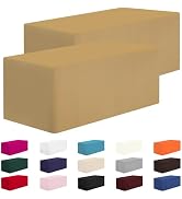 CXPSINC 2 Pack Fitted Table Clothes-48 x 24 Inch Rectangle Tablecloths for 4 Foot Tables, Washabl...
