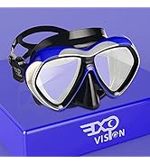 Adult Scuba Diving Mask, Anti-Fog Snorkel Goggles Tempered Glass Swim Mask Goggles with Nose Cove...