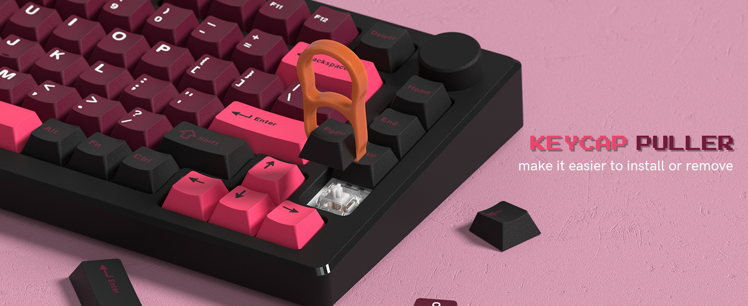 Double Shot PBT Keycaps Set 138 Keys, Cherry Profile Custom Keycaps