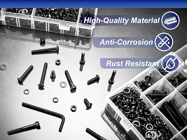 Screw Kit with Nuts Lock &amp;amp; Flat Washers
