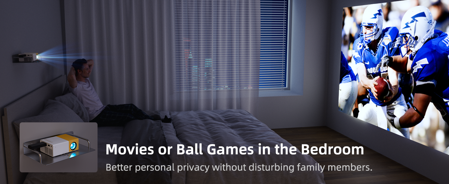 PVO Projector for bedroom