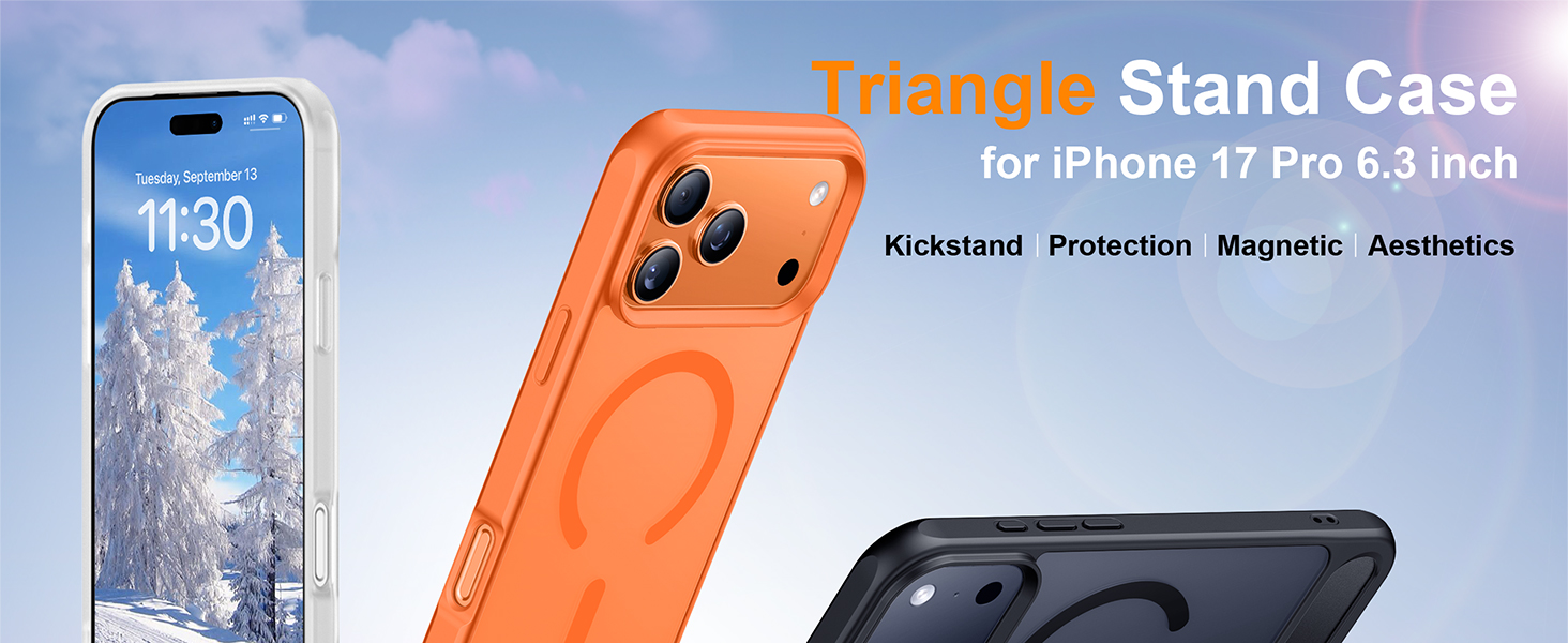 1. designed for iPhone 17 pro magnetic case