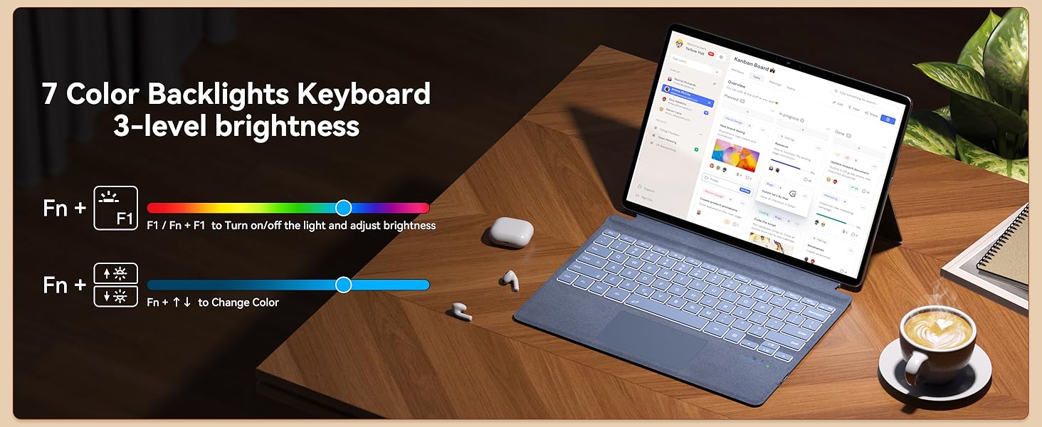7 Color Backlights Keyboard
