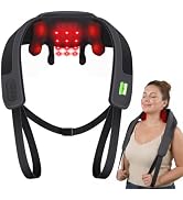 CooCoCo Red Light Neck Massager with Heat, Cordless Neck Massager for Pain Relief Deep Tissue, 66...