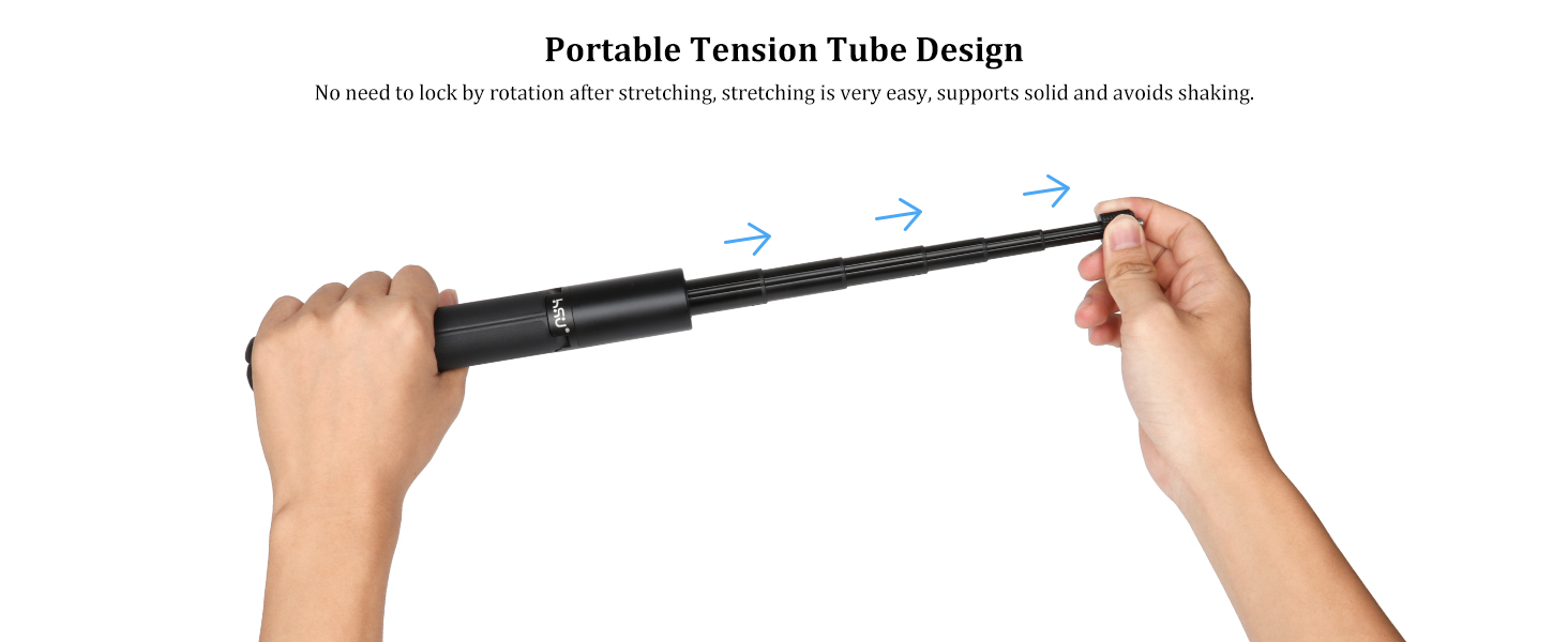 Extension Monopod Pole for Insta360 X4, X3, X2, X, Insta 360 ONE R, ONE RS, GO 2, GO 3