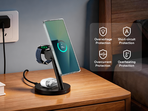 magnetic charger for samsung 3 in 1 wireless