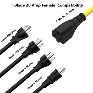 20 amp converter plug 20amp plug adapter 20a plug adapter ac extension cord single plug extender