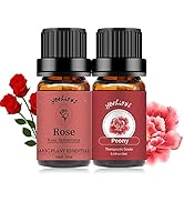 yethious Rose Essential Oil Organic Flower Natrual Peony Essential Oil for Diffuser, Skin Care, S...