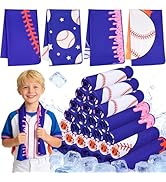 MENOLY 32 Packs Baseball Cooling Towels Bulk 40 x 12 Inch Sport Cooling Towels for Neck and Face ...