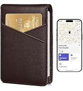 Smart Men Wallet with Find My, Wallet Tracker, RFID Blocking Bifold Credit Card Holder, Left-Behi...