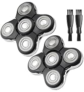Balder Pro Replacement Head Compatible with Remington Balder Pro Head Shaver XR7000, 2 Pack Remin...