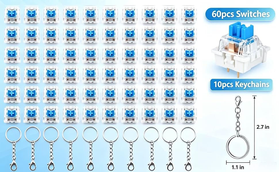 60PCS Keyboard Clickers