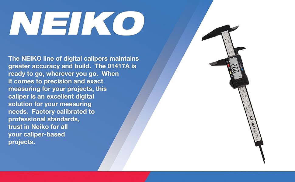 NEIKO 01417A 6” Digital Caliper | Electronic Measuring Tool