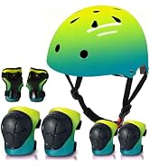 ETEETOW Adjustable Gradient Color Kids/Toddler Bike Helmet for 1-2-3-5-8-14 Years Boys Girls,Skat...