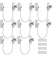 Kamtop 8 Pack Window Restrictor Locks, UPVC Lockable Window Door Locks with Keys, Childproof Cabl...