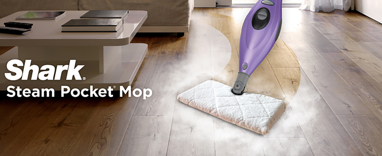 Powerful steam cleaning, at your fingertips. The Shark Steam Pocket Mop transforms water into super