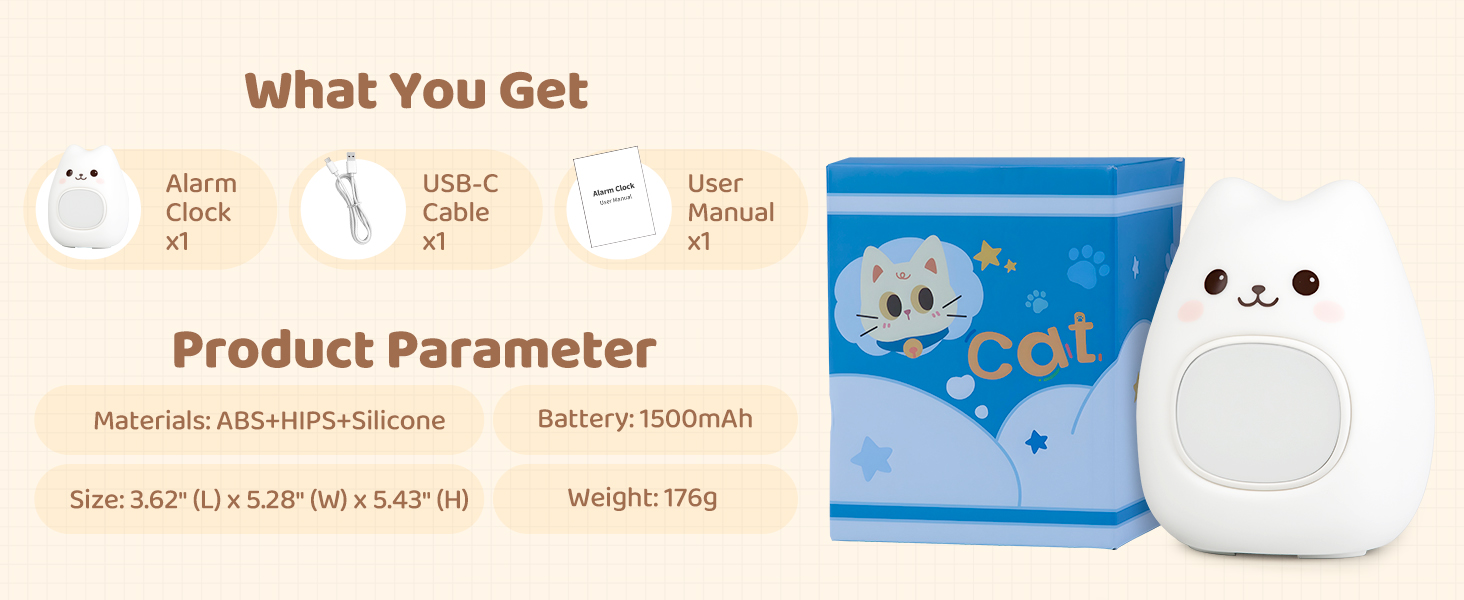 Alarm Clock with Night Light