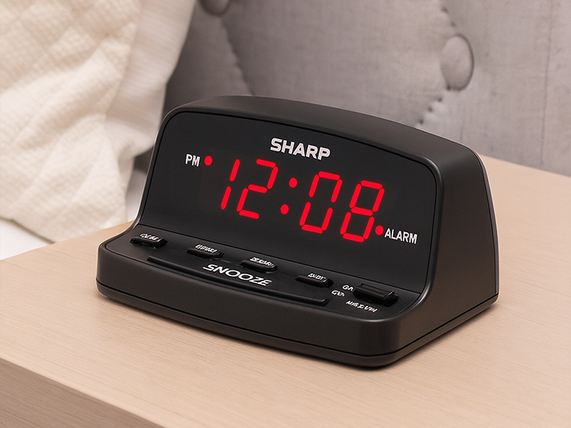 Bedside Alarm Cloock with Easy to Use Controls
