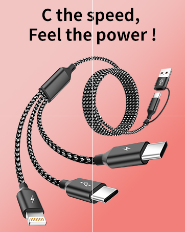 3 in 2 usb charging cable