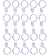 50 Pcs White Plastic Windproof Hanger Hooks Clothes Hanger Buckle Clip Laundry Hanging Hooks Clos...