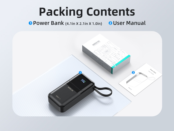 30w power bank fast charger portable battery pack