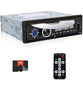 Bluetooth 5.1 Audio Single Din Car Stereo with DVD CD Player FM/AM Receiver Digital Music Radio S...