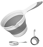 Collapsible Plastic Water Ladle Folding Scoop for Bath Soaking Cleaning, Portable Water Pourer Di...
