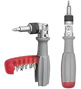 Ratcheting Screwdriver, HOUSERAN Ratcheting Screwdriver Set, 10-in-1 Multi Bit Screwdriver, 90-De...