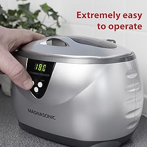 Magnasonic Professional Ultrasonic Jewelry Cleaner with Digital Timer for Eyeglasses, Rings, Coins
