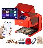 AlgoLaser 5W Laser Engraver Machine: Portable &amp; Smart with 3.5" Touch Screen, Hand Drawing/Wirele...