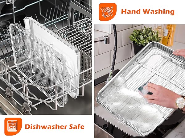 smooth surface for effortless clean up and dishwasher safe to save efforts and energy