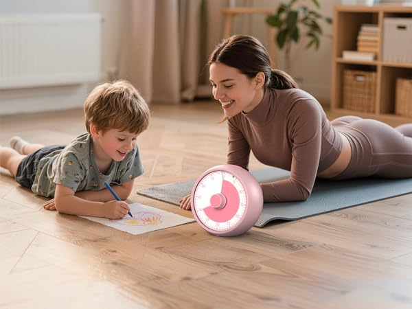  the noiseless shrinking colored disk helps kids visualize time passing